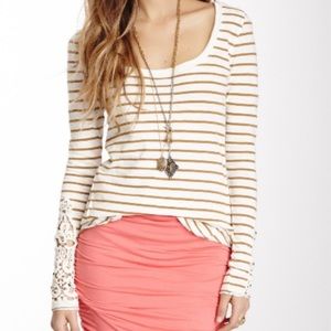 Free People Hard Candy Tuscaloosa Stripe Tee